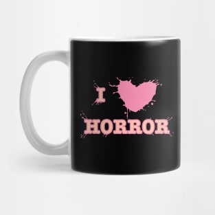 I Heart Horror Gore Pink Mug